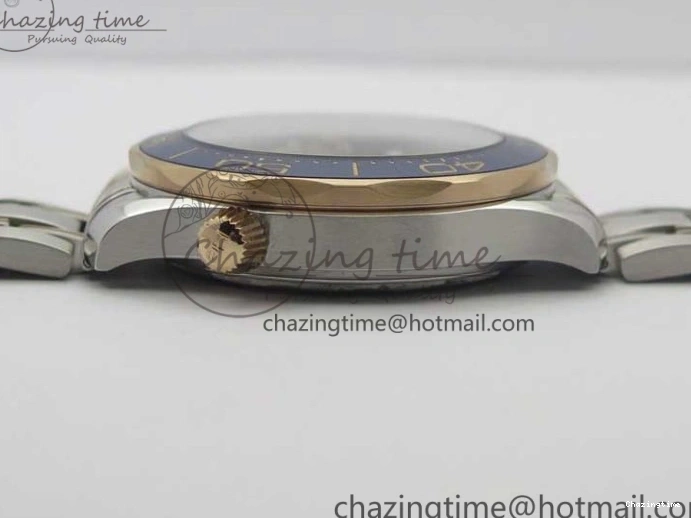 1223 2018 Seamaster Diver 300M SS RG VSF 1:1 Best Edition RG Bezel Blue Dial on SS RG Bracelet A Sleek 7925